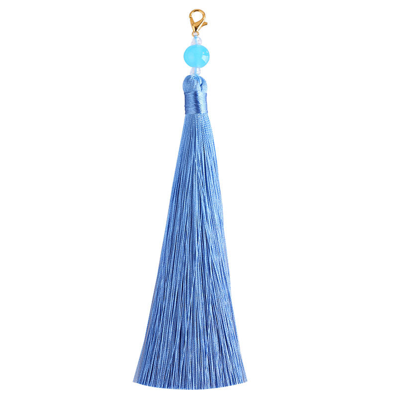 Wholesale 12CM Beaded Lobster Clasp Tassel Pendant